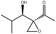 Ethanone, 1-[2-(1-hydroxy-2-methylpropyl)oxiranyl]-, [S-(R*,S*)]- (9CI) 化学構造式