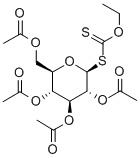 1-Thio-beta-D-glucopyranose 2,3,4,6-tetraacetate 1-(O-ethylcarbonodithioate) 化学構造式