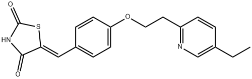 5-[4-[2-(5-Ethyl-2-Pyridyl)Ethoxy]-2-Imino-4-Thiazoldione|(5Z)-5-{4-[2-(5-乙基-2-吡啶基)乙氧基]亚苄基}-1,3-噻唑烷-2,4-二酮