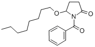 2-Pyrrolidinone, 1-benzoyl-5-(octyloxy)-, (+-)- Struktur