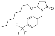 (+-)-5-(Octyloxy)-1-((4-(trifluoromethyl)phenyl)methyl)-2-pyrrolidinon e|