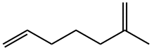 2-メチル-1,6-ヘプタジエン 化学構造式