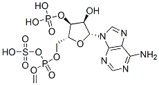 adenosine 3'-phosphate 5'-methylenephosphosulfate,136439-85-5,结构式