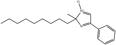 2-甲基-2-壬基-4-苯-2H-咪唑-1-氧化物, 136440-26-1, 结构式