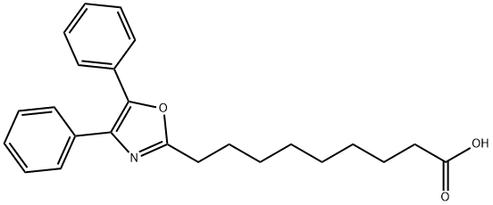 4,5-diphenyl-2-oxazolenonanoic acid 结构式