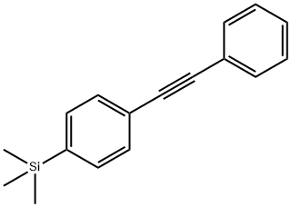 Trimethyl[4-(phenylethynyl)phenyl]silane  Structure