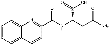N-(2-喹啉基羰基)-L-天冬氨酰胺, 136465-98-0, 结构式