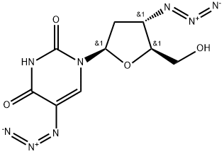 3',5-diazido-2',3'-dideoxyuridine Struktur