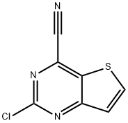 2-chlorothieno[3,2-d]pyriMidine-4-carbonitrile 化学構造式