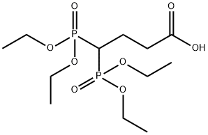 4,4-bis(Diethyl)phosphono butanoic acid Structure