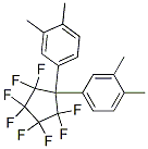 1,1-Bis-(3,4-xylyl)-octafluorocyclopentane Struktur