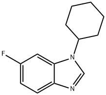 1-Cyclohexyl-6-fluoro-1,3-benzodiazole,1365271-29-9,结构式