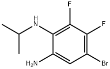 5-BroMo-3,4-difluoro-2-(isopropylaMino)aniline,1365271-32-4,结构式