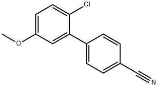 4-(2-Chloro-5-Methoxyphenyl)benzonitrile 化学構造式