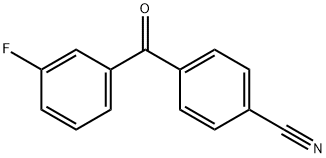 4-[(3-Fluorophenyl)carbonyl]benzonitrile 结构式