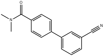 4-(3-Cyanophenyl)-N,N-diMethylbenzaMide,1365271-77-7,结构式