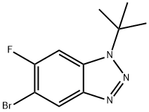 5-BroMo-1-tert-butyl-6-fluorobenzotriazole, 1365271-86-8, 结构式