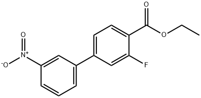 Ethyl 2-fluoro-4-(3-nitrophenyl)benzoate Structure