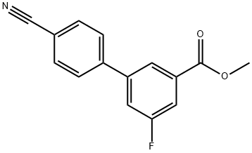 Methyl 3-(4-cyanophenyl)-5-fluorobenzoate,1365271-88-0,结构式