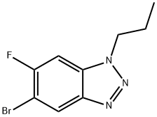 5-BroMo-6-fluoro-1-propylbenzotriazole, 1365271-97-1, 结构式