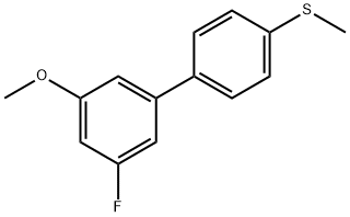 3-Fluoro-5-Methoxy-4'-Methylthiobiphenyl,1365272-00-9,结构式