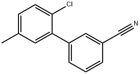 3-(2-Chloro-5-Methylphenyl)benzonitrile, 1365272-10-1, 结构式