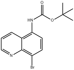 5-(N-BOC-アミノ)-8-ブロモキノリン 化学構造式