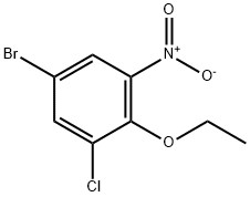 5-BroMo-1-chloro-2-ethoxy-3-nitrobenzene Struktur
