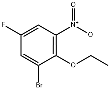 1-BroMo-2-ethoxy-5-fluoro-3-nitrobenzene Structure