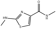 N-Methyl-2-(MethylaMino)-1,3-thiazole-4-carboxaMide Structure