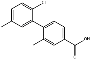 4-(2-Chloro-5-Methylphenyl)-3-Methylbenzoic acid Structure