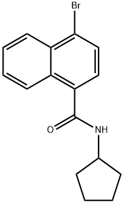 N-Cyclopentyl 4-broMonaphthaMide,1365272-42-9,结构式