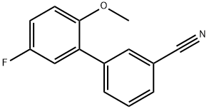 3-(5-Fluoro-2-Methoxyphenyl)benzonitrile, 1365272-56-5, 结构式