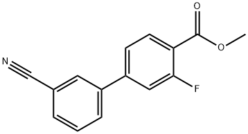 Methyl 4-(3-cyanophenyl)-2-fluorobenzoate,1365272-67-8,结构式