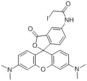 6-IODOACETAMIDOTETRAMETHYLRHODAMINE|N-(3',6'-双(二甲基氨基)-3-氧代-3H-螺[异苯并呋喃-1,9'-呫吨]-5-基)-2-碘乙酰胺