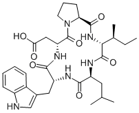 CYCLO(-D-ASP-PRO-D-ILE-LEU-D-TRP), 136553-96-3, 结构式