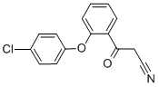 2-(4-CHLOROPHENOXY)-BETA-OXO-BENZENEPROPANENITRILE Structure