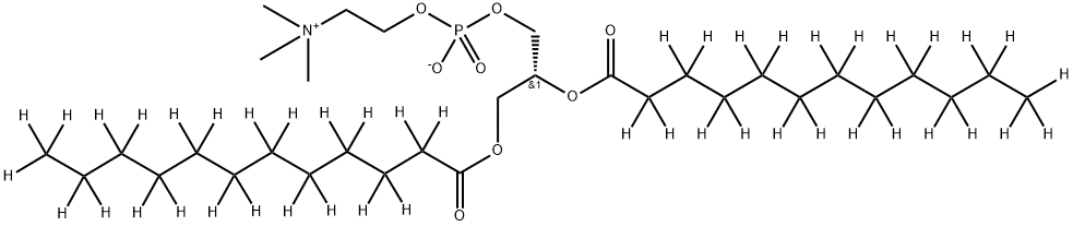 L-α-Dilauroyl Phosphatidylcholine-d46 结构式