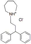 1-(3,3-diphenylpropyl)hexahydro-1H-azepinium chloride  Struktur