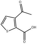 3-ACETYLTHIOPHENE-2-CARBOXYLIC ACID 化学構造式