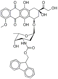 N-(9-FluorenylMethoxycarbonyl) Doxorubicin Struktur