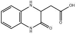 1,2,3,4-テトラヒドロ-3-オキソ-2-キノキサリン酢酸 化学構造式