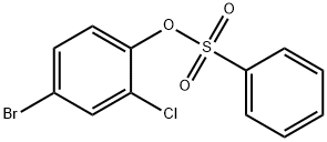 Benzenesulfonic acid, 4-bromo-2-chlorophenyl ester,13659-13-7,结构式