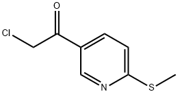 5-(氯乙酰基)-2-(甲硫基)吡啶 结构式