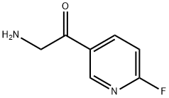 Ethanone, 2-amino-1-(6-fluoro-3-pyridinyl)- (9CI) 结构式