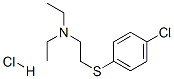2-(4-氯苯硫基)三乙胺盐酸盐, 13663-07-5, 结构式