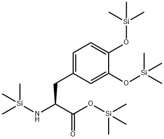 Trimethylsilyl 3-(3,4-bis[(trimethylsilyl)oxy]phenyl)-2-[(trimethylsil yl)amino]propanoate,136655-95-3,结构式