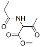 Butanoic  acid,  3-oxo-2-[(1-oxopropyl)amino]-,  methyl  ester Structure