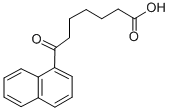 7-(1-ナフチル)-7-オキソヘプタン酸 化学構造式