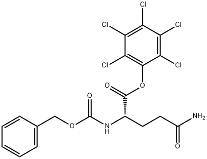 N2-benzyl pentachlorophenyl N2-carboxy-L-(2-aminoglutaramate) Struktur